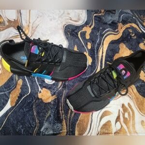 adidas Kids Black Multicolor Sneakers